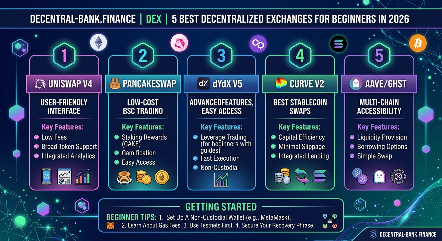 5 Best Decentralized Exchanges for Beginners in 2026 — 1