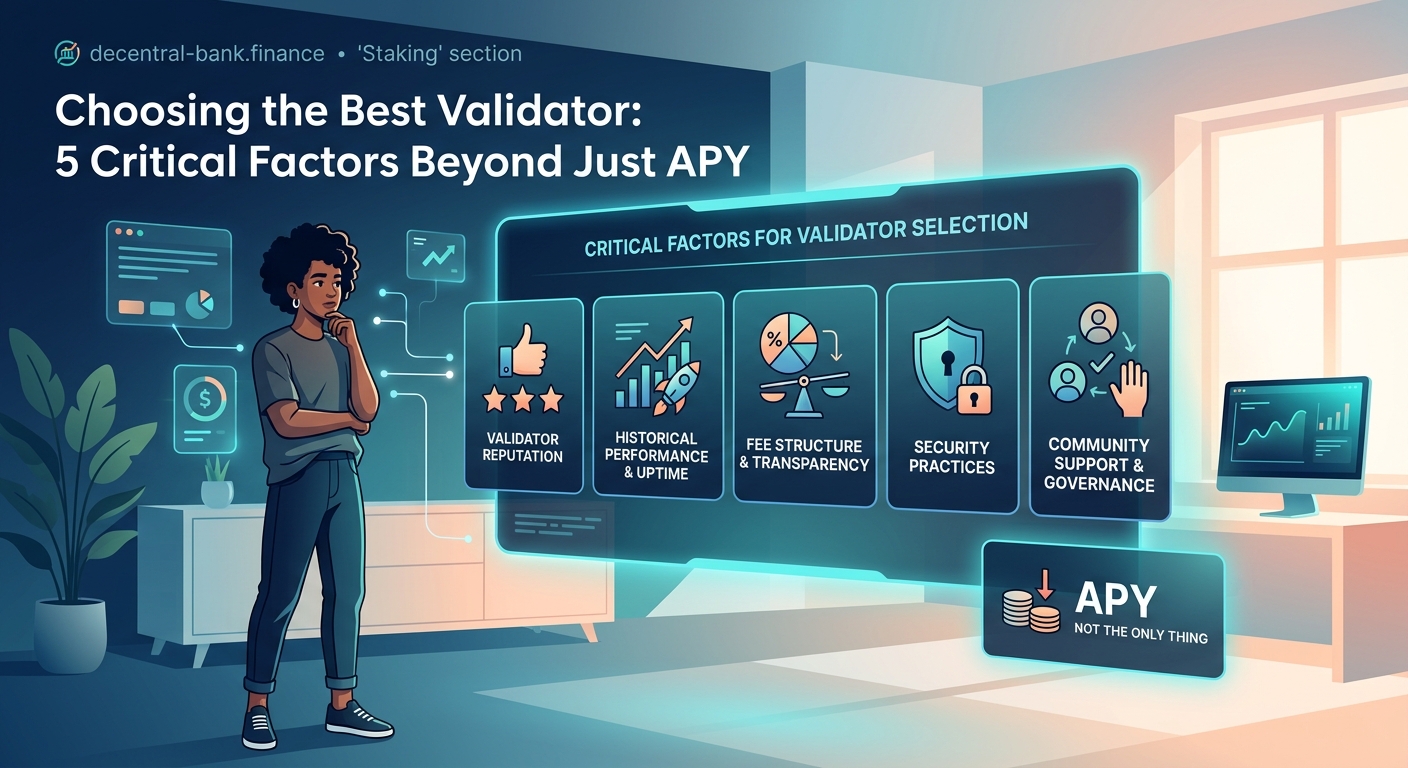 Choosing the Best Validator: 5 Critical Factors Beyond Just APY - Illustration 1