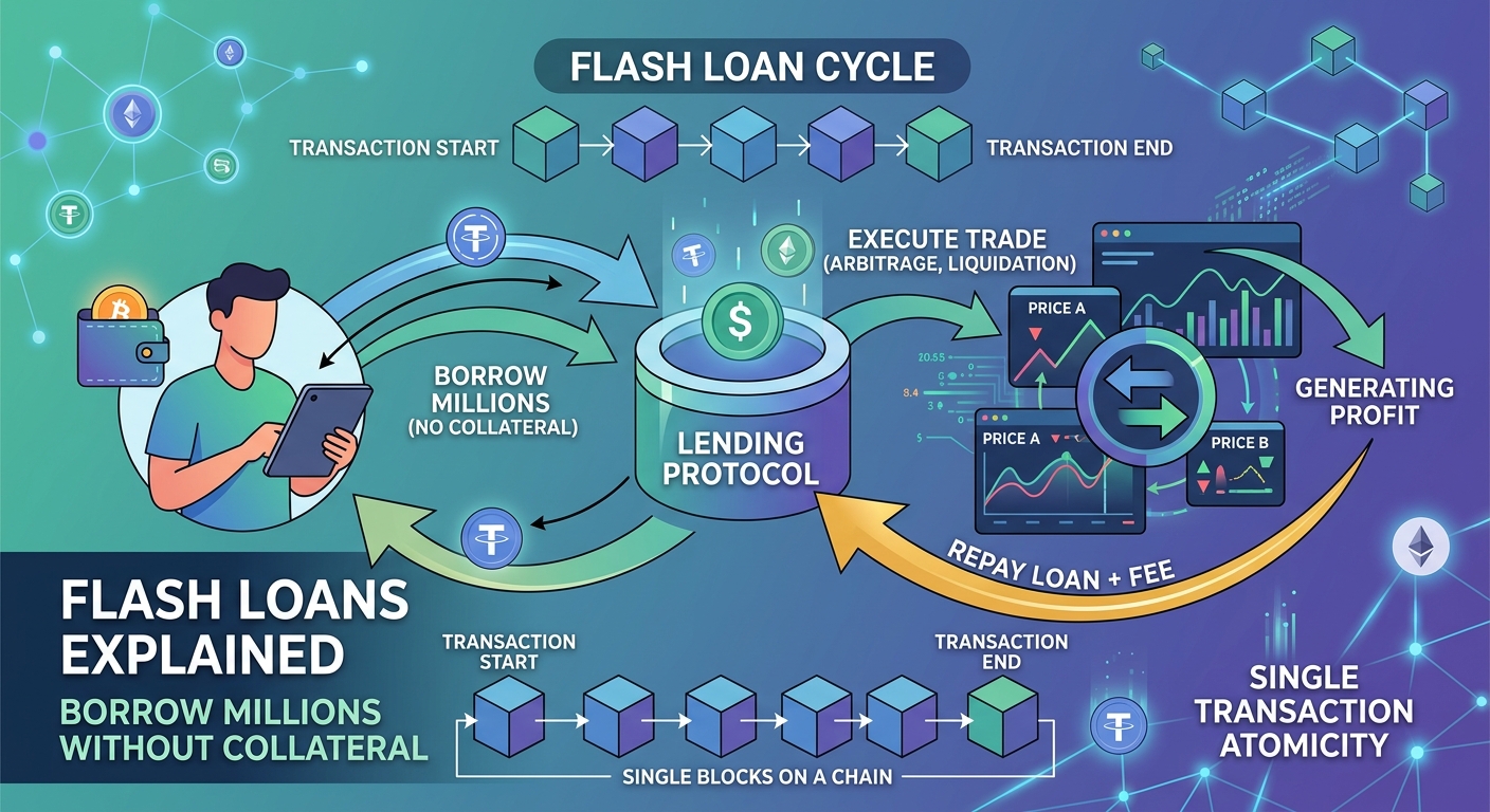 Flash Loans Explained: Borrowing Millions Without Collateral - Illustration 1