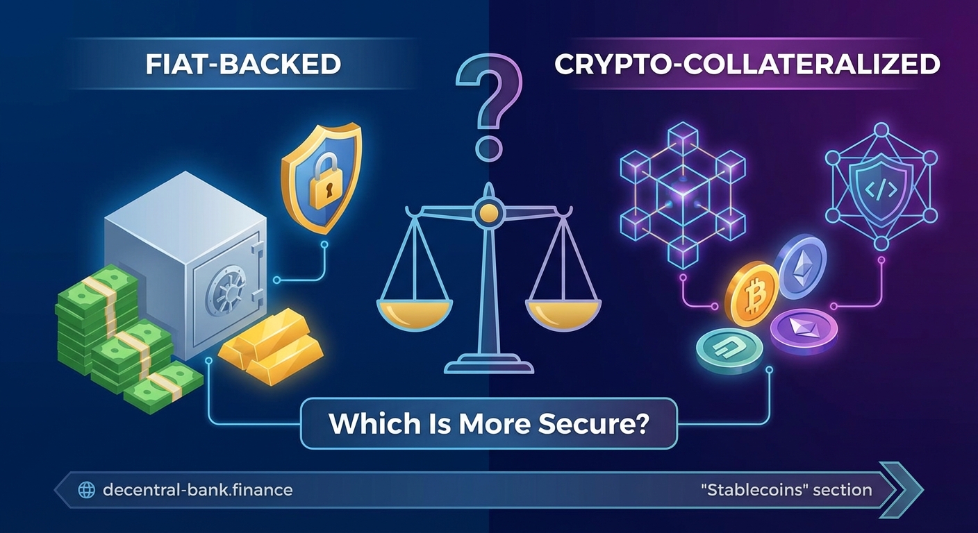 Crypto-Collateralized vs Fiat-Backed Stablecoins: Which Is More Secure? — 2