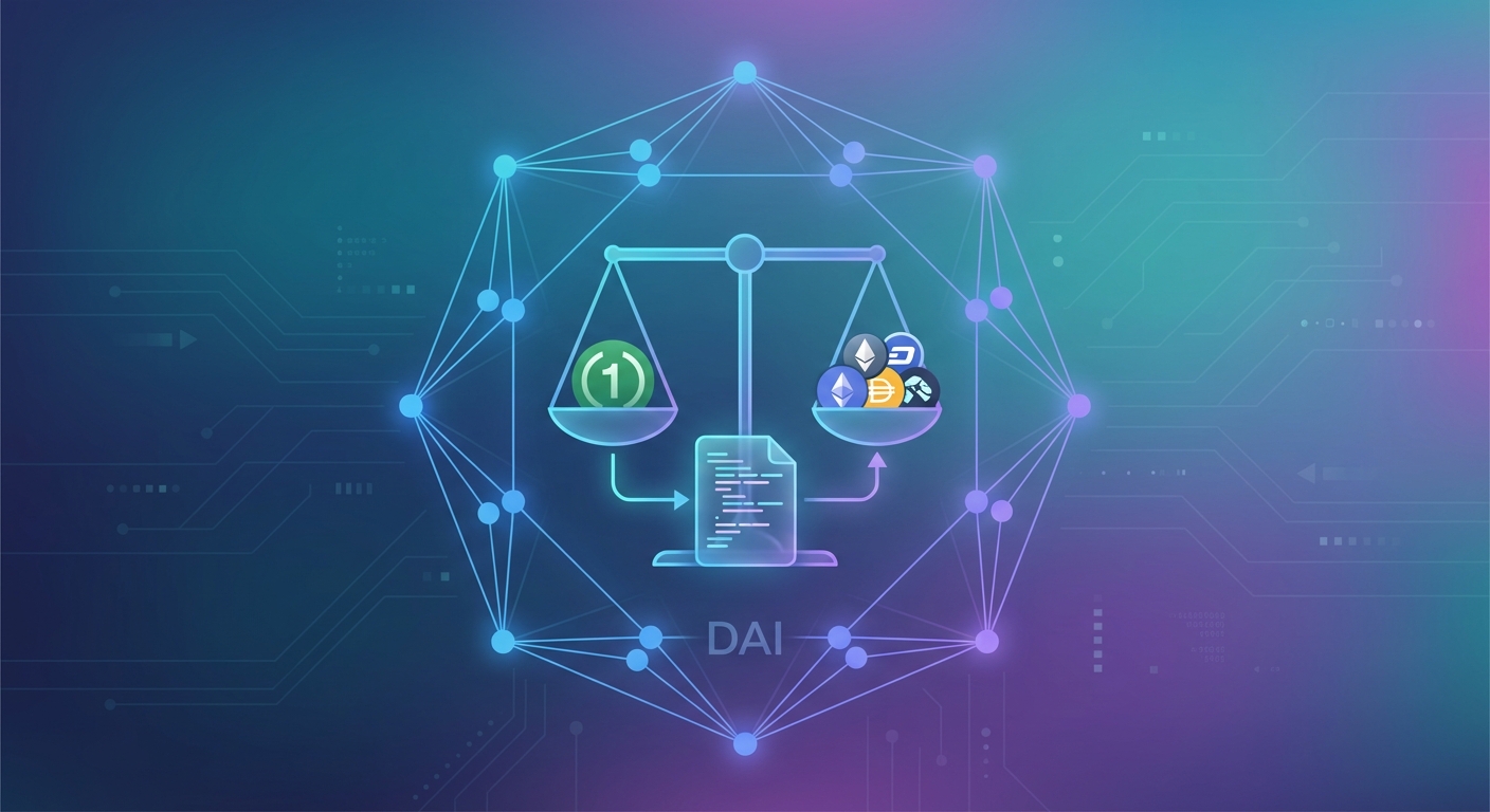 Decentralized Stablecoins Explained: How DAI Stays at $1 Without a Bank Account