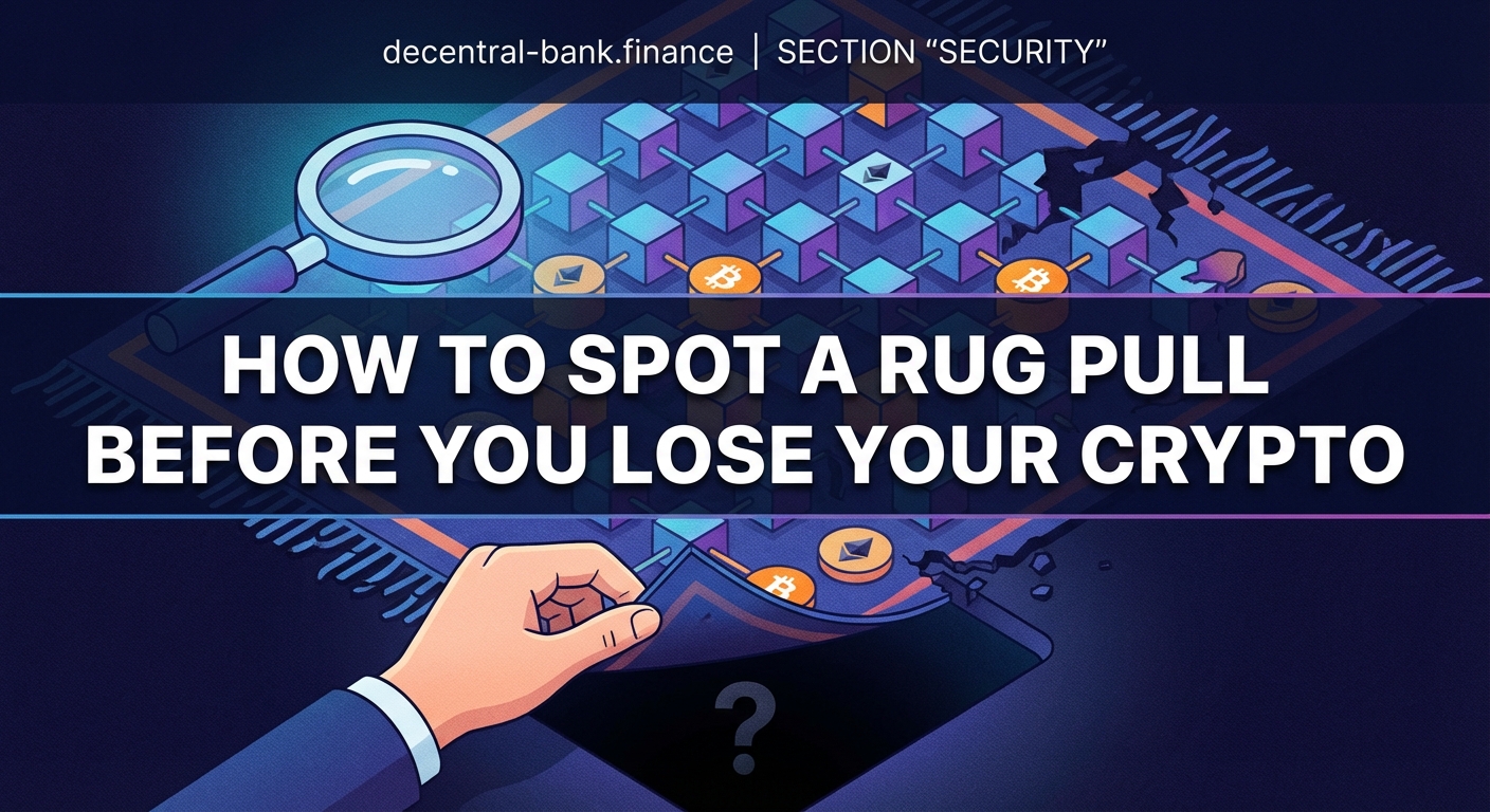 How to Spot a Rug Pull Before You Lose Your Crypto — 1