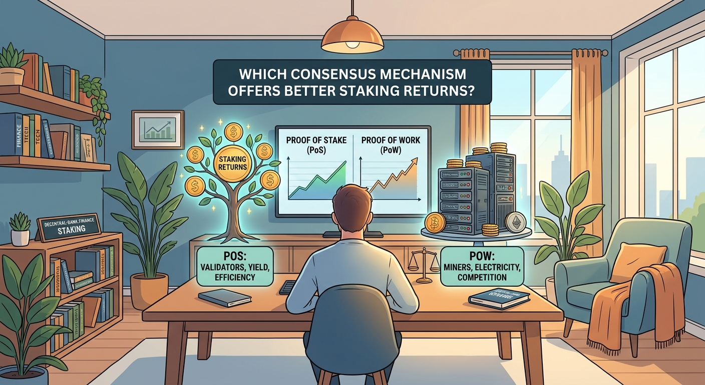 Proof of Stake vs Proof of Work: Which Consensus Mechanism Offers Better Staking Returns? — 1