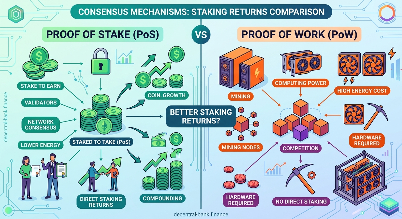 Proof of Stake vs Proof of Work: Which Consensus Mechanism Offers Better Staking Returns? — 2