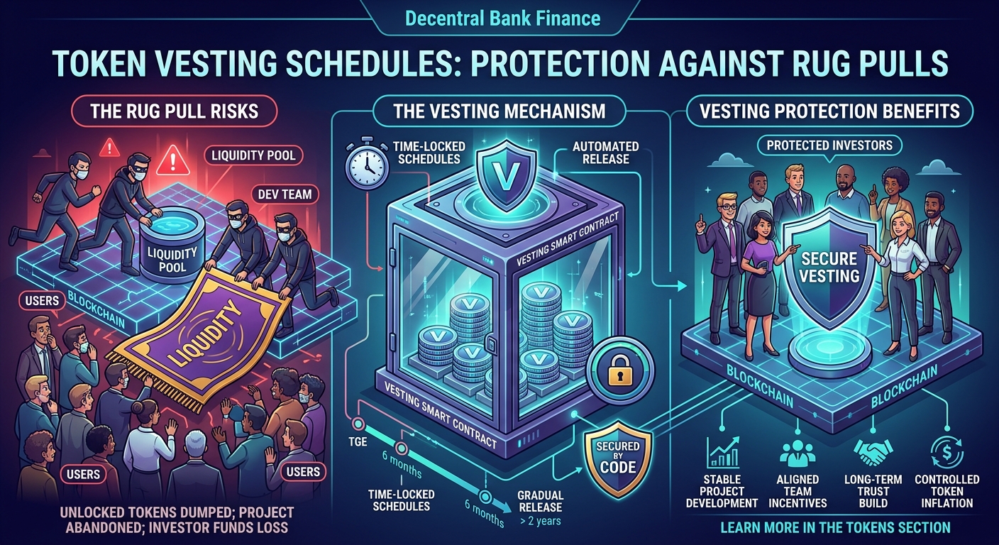 Token Vesting Schedules: How They Protect You From Rug Pulls — 1
