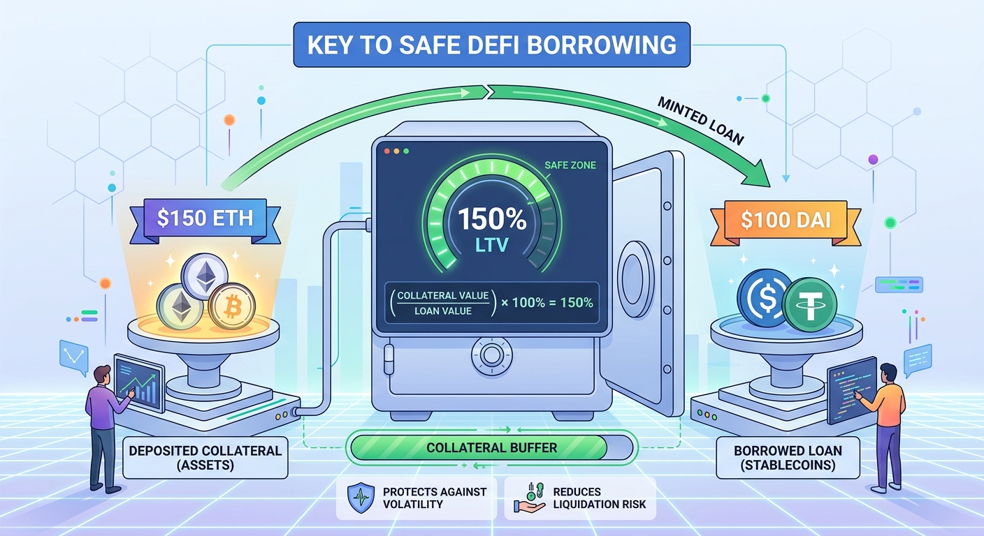 Understanding Collateral Ratios: The Key to Safe DeFi Borrowing — 2