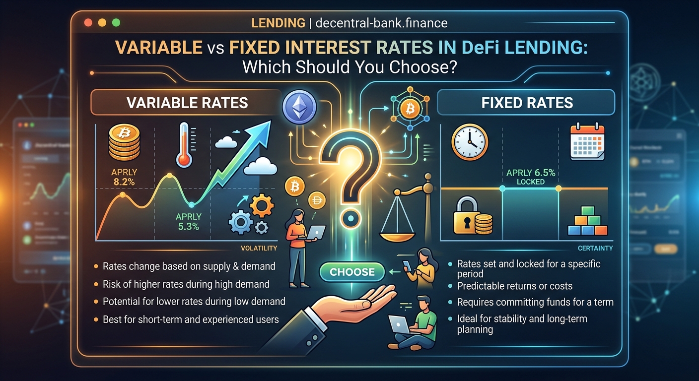 Variable vs Fixed Interest Rates in DeFi Lending: Which Should You Choose? — 2