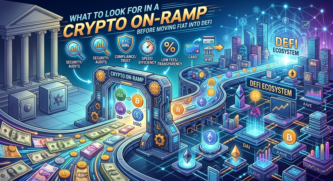 What to Look for in a Crypto On-Ramp Before Moving Fiat Into DeFi