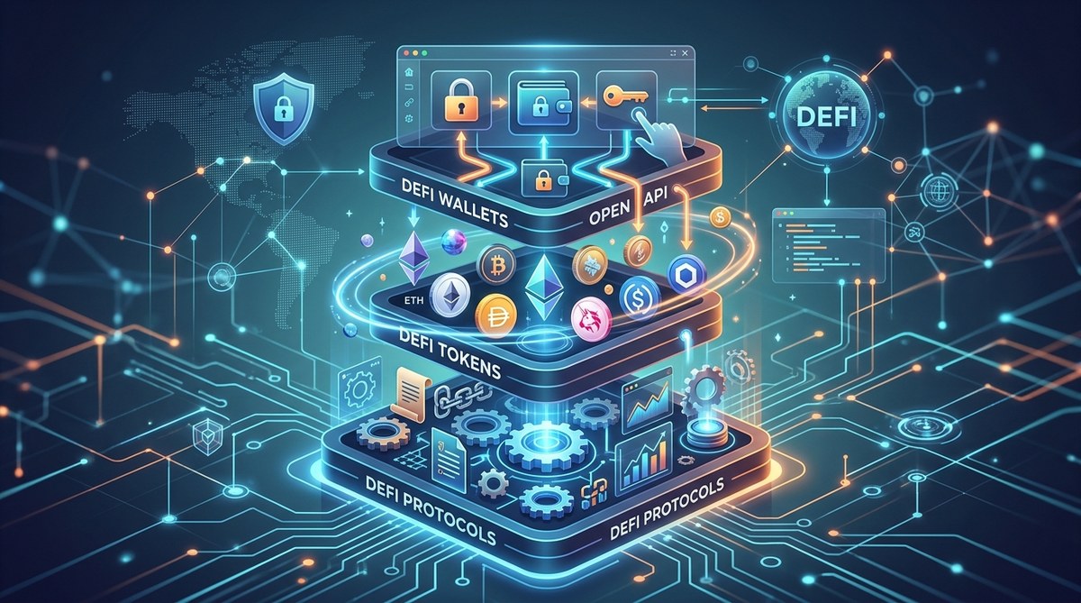 The DeFi Stack Explained: How Protocols, Wallets, and Tokens Work Together